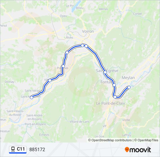 Mapa de C11 de tren