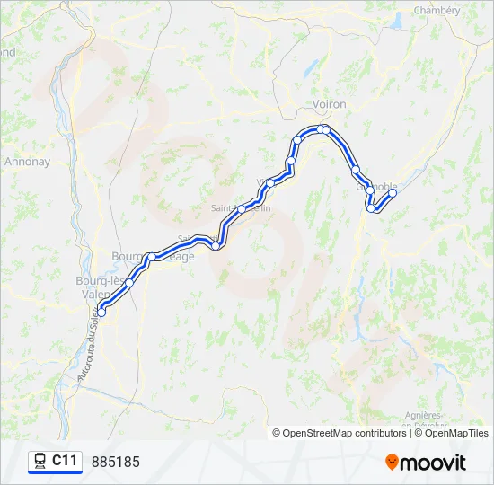 C11 Train Line Map