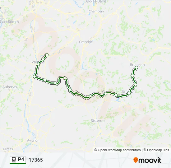 P4 Train Line Map
