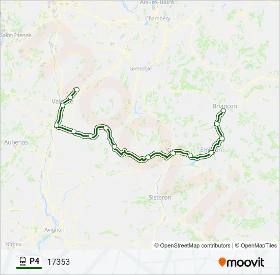 P4 Train Line Map