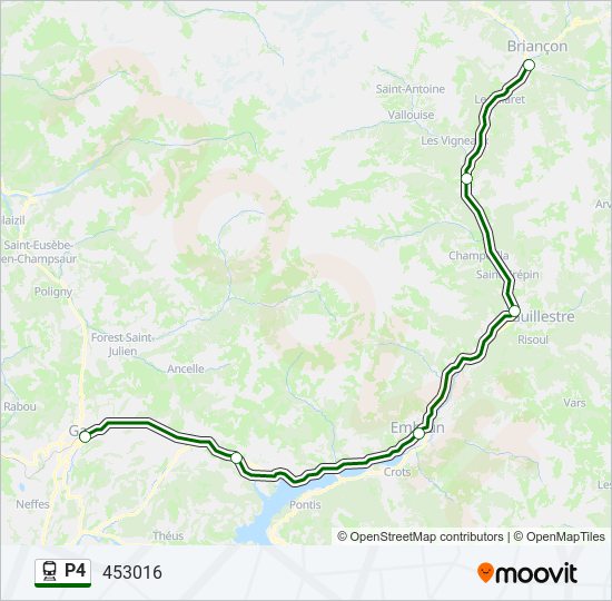 P4 train Line Map