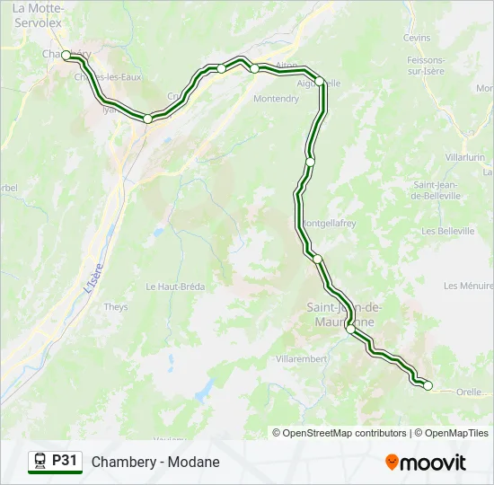 P31 Train Line Map
