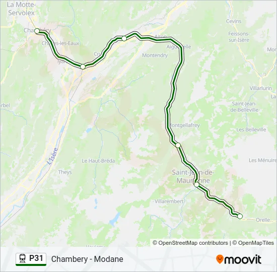 P31 Train Line Map