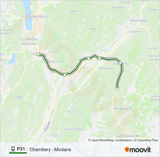P31 Train Line Map