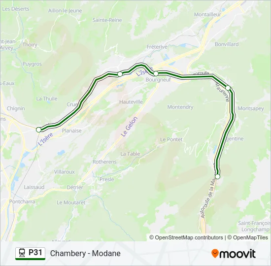 P31 Train Line Map