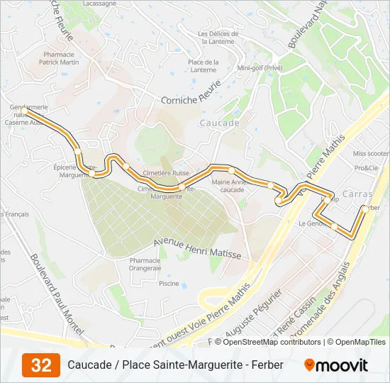 32 Bus Line Map