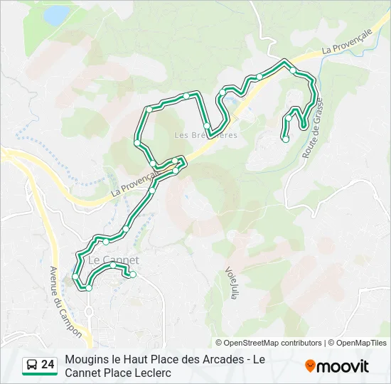24 Bus Line Map