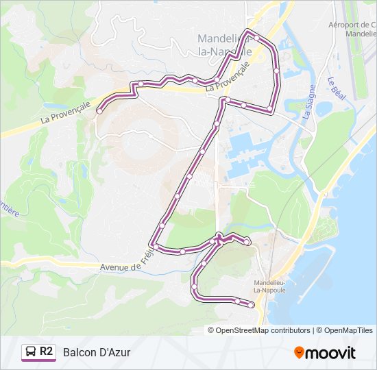 R2 bus Line Map