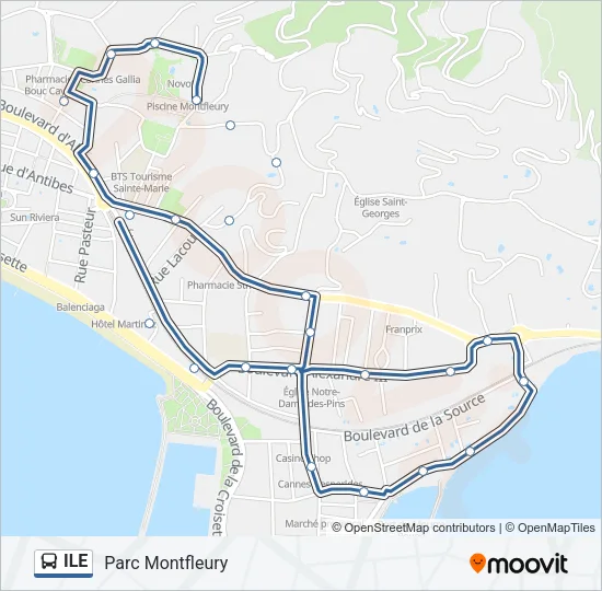 ILE Bus Line Map