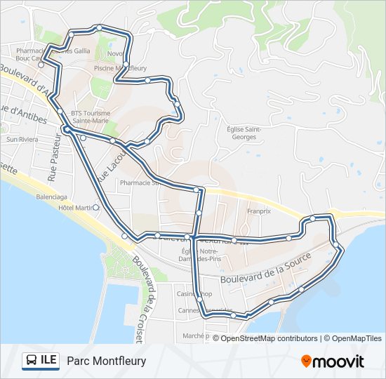 ILE Bus Line Map
