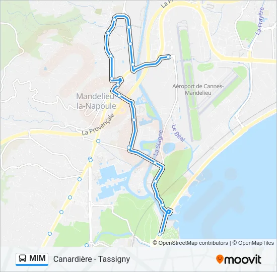 MIM Bus Line Map