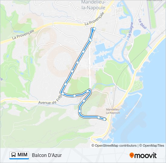 MIM bus Line Map