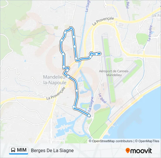MIM Bus Line Map