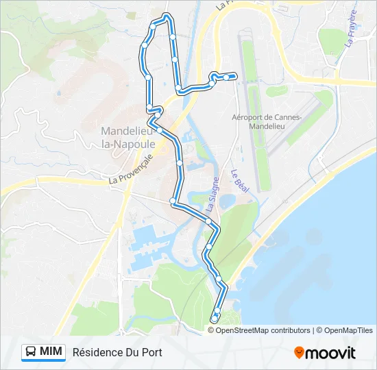 MIM Bus Line Map