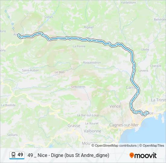 49 Train Line Map
