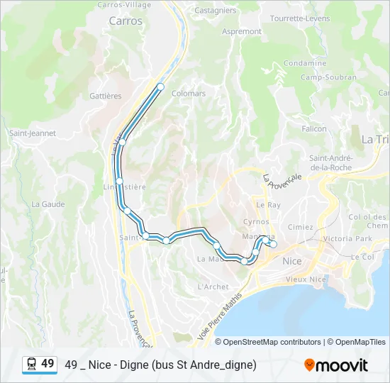 49 Train Line Map