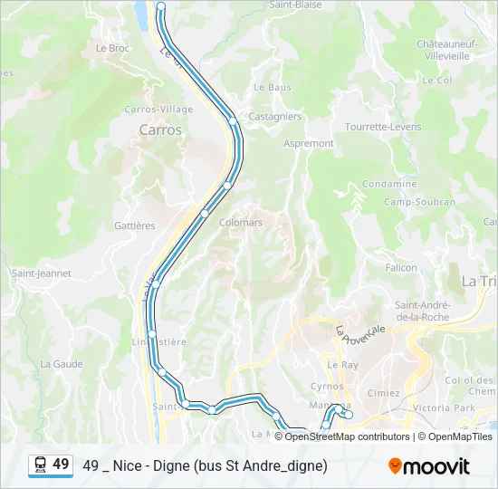 49 Train Line Map