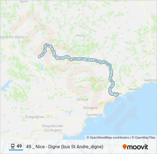49 Train Line Map