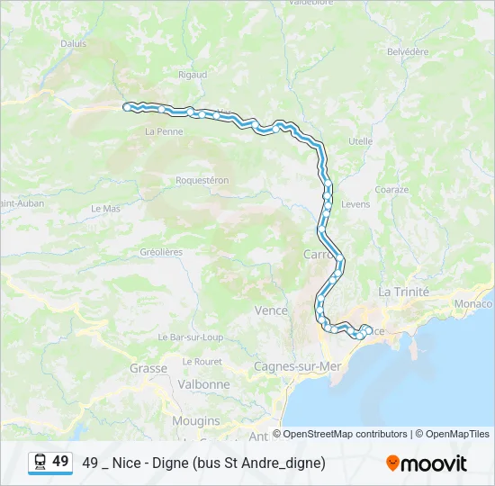49 Train Line Map
