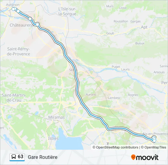 63 Bus Line Map