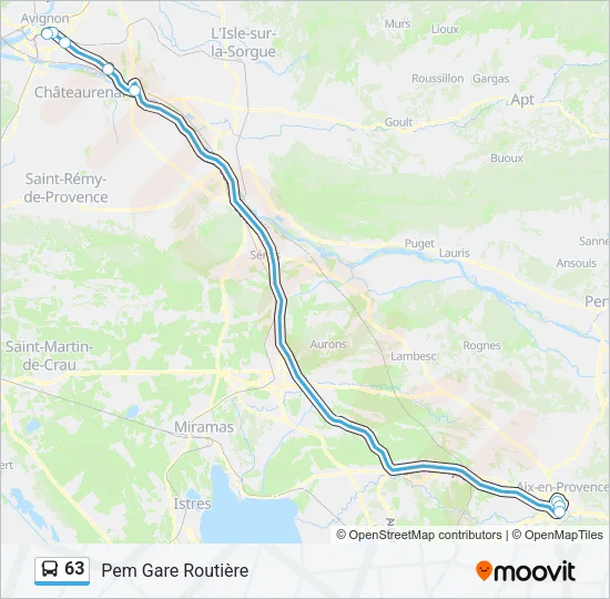 63 Bus Line Map