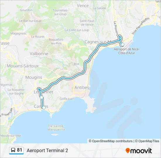 81 Bus Line Map