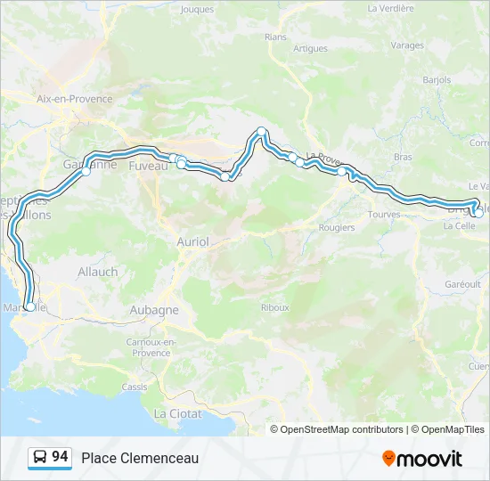 94 Bus Line Map