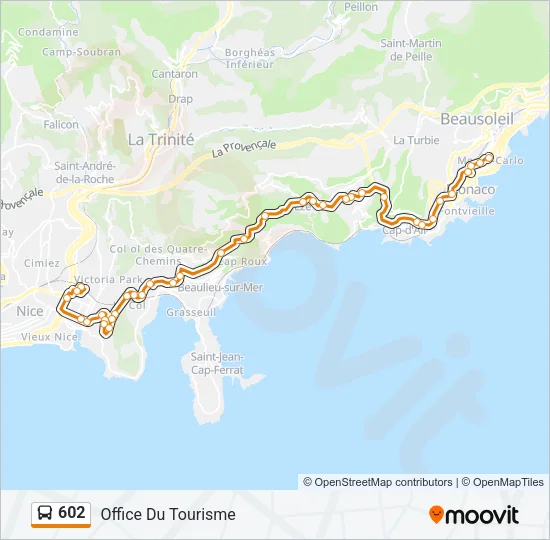 602 Bus Line Map