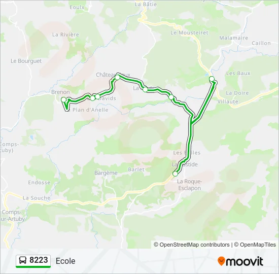 8223 Bus Line Map