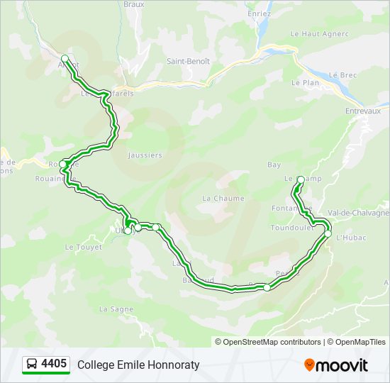 4405 bus Line Map