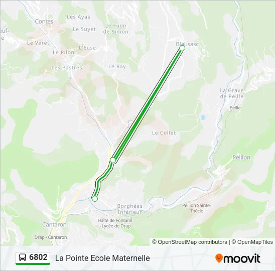 6802 Bus Line Map