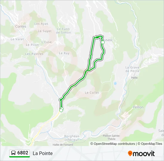 6802 Bus Line Map