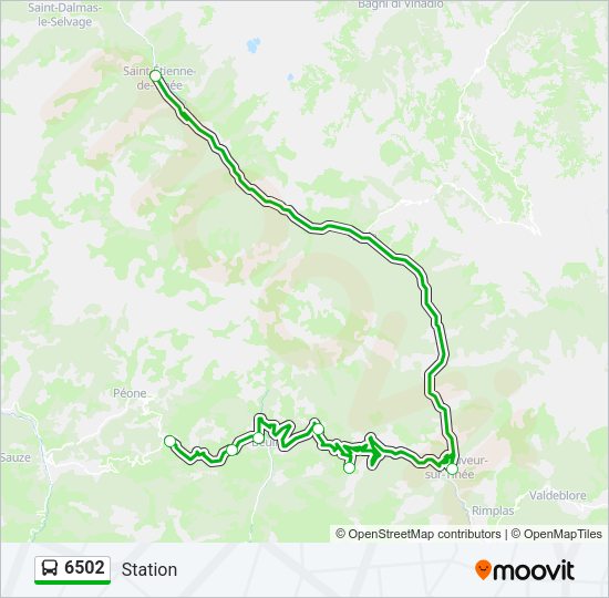 6502 Bus Line Map