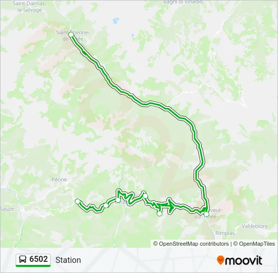 6502 Bus Line Map