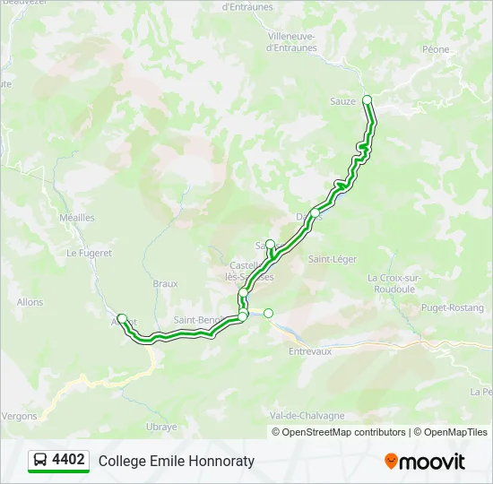 4402 Bus Line Map