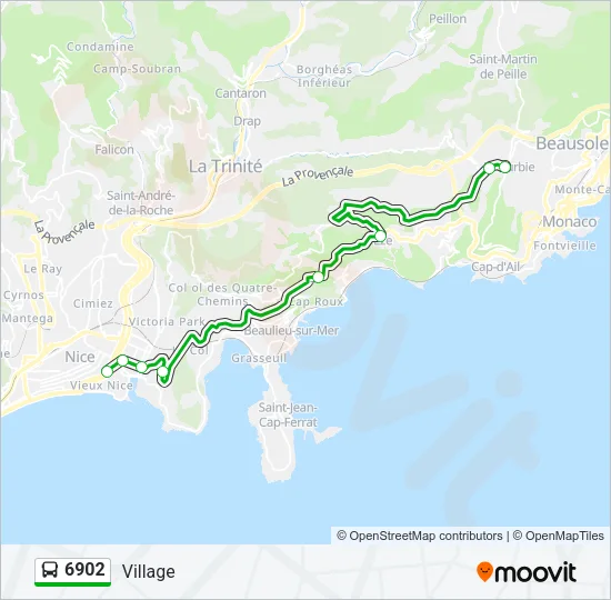 6902 Bus Line Map