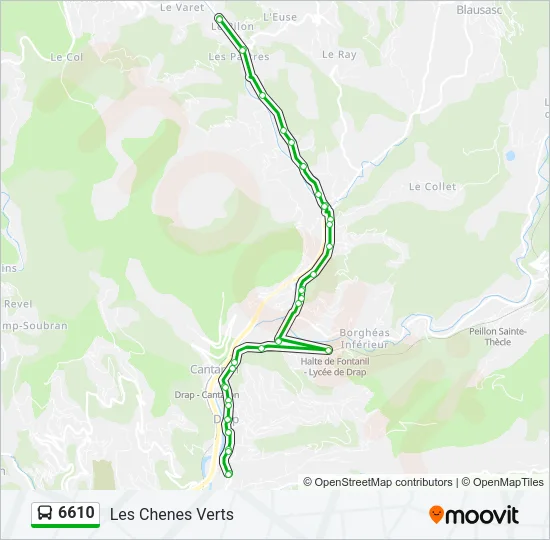 6610 Bus Line Map