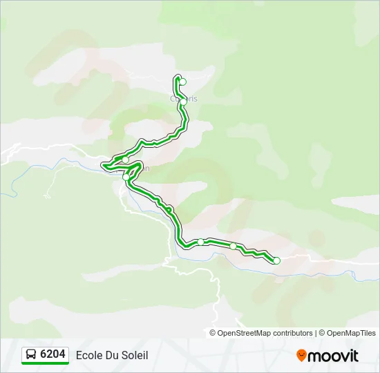 6204 Bus Line Map
