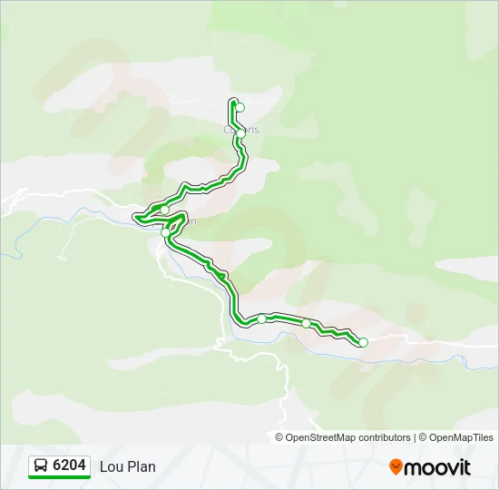 6204 Bus Line Map