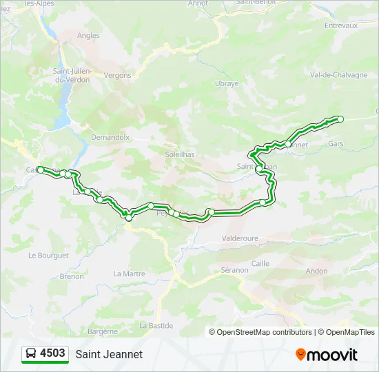 4503 Bus Line Map