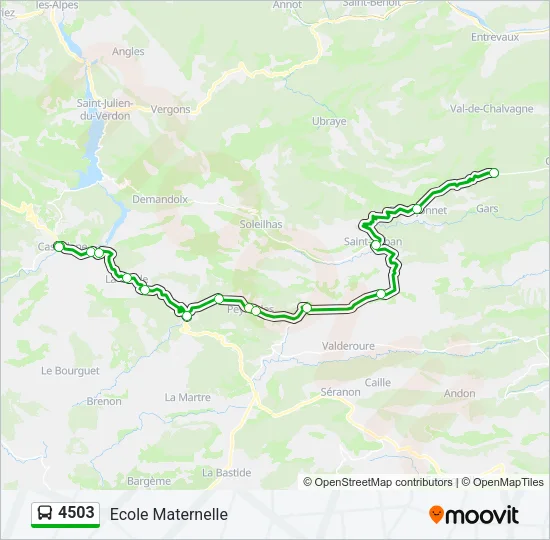 4503 Bus Line Map