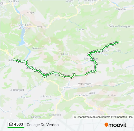 4503 Bus Line Map