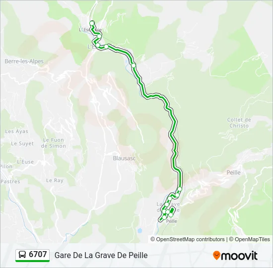 6707 Bus Line Map