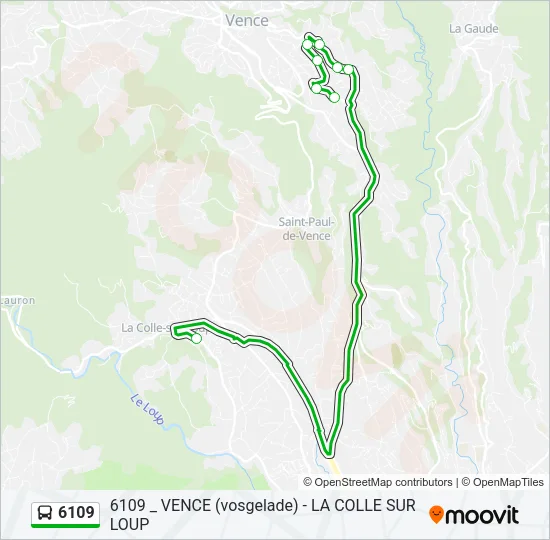 6109 Bus Line Map