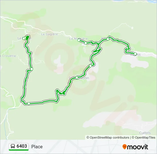 6403 Bus Line Map