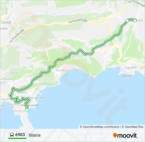 6903 Bus Line Map