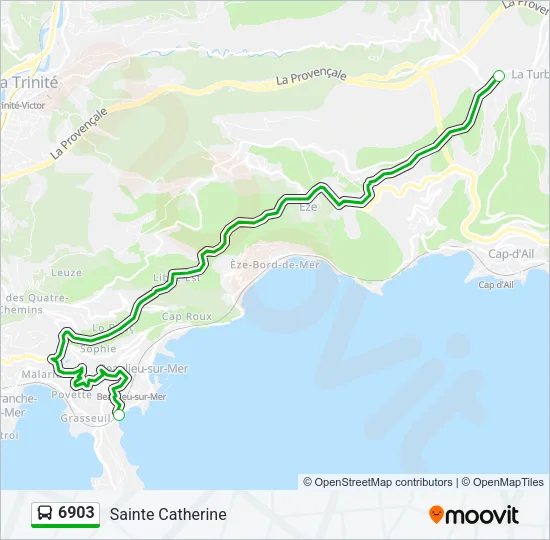6903 Bus Line Map