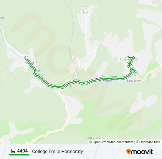 4404 bus Line Map