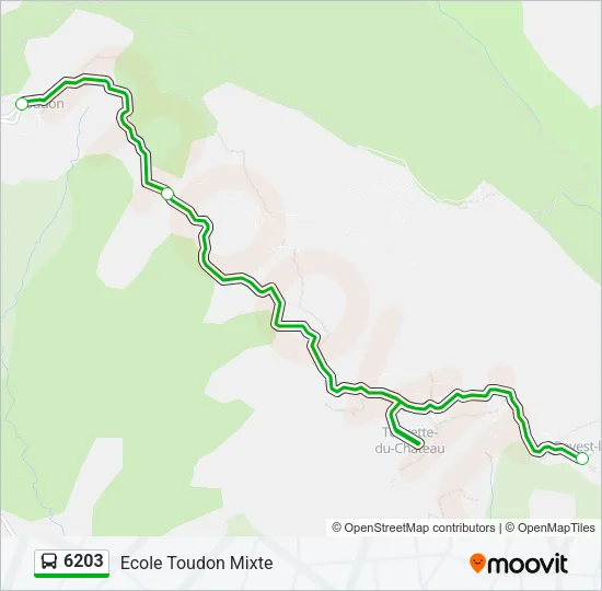6203 Bus Line Map