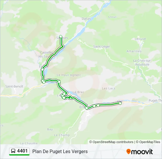 4401 Bus Line Map